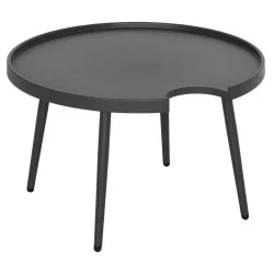 ΤΡΑΠΕΖΙ ΜΕΣΗΣ ΣΤΡΟΓΓΥΛΟ ΕΞ.ΧΩΡΟΥ TEROC HM6434.03 ΑΛΟΥΜΙΝΙΟ ΚΑΠΟΥΤΣΙΝΟ Φ70x44Υεκ