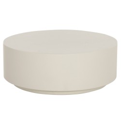 ΤΡΑΠΕΖΙ ΜΕΣΗΣ ΣΤΡΟΓΓΥΛΟ KYOKO HM6579.02 ΜΠΕΖ FIBER CEMENT Φ90x34Υεκ.