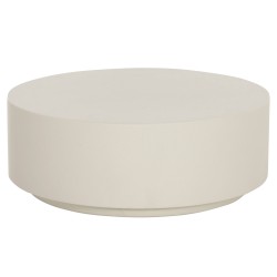 ΤΡΑΠΕΖΙ ΜΕΣΗΣ ΣΤΡΟΓΓΥΛΟ KYOKO HM6579.02 ΜΠΕΖ FIBER CEMENT Φ90x34Υεκ.