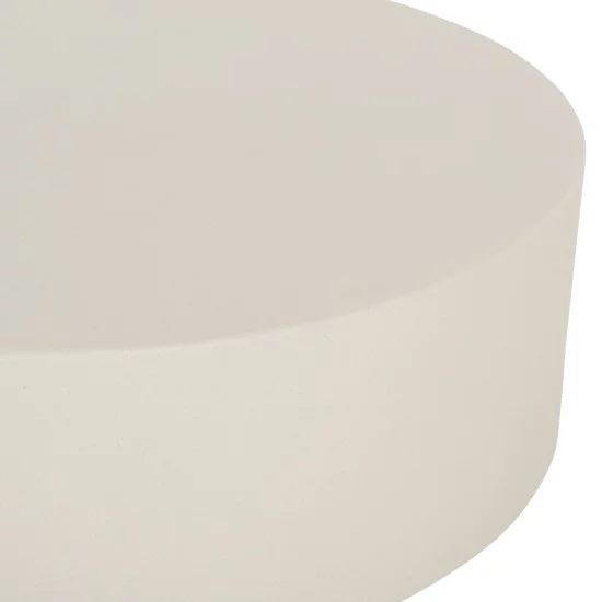 ΤΡΑΠΕΖΙ ΜΕΣΗΣ ΣΤΡΟΓΓΥΛΟ KYOKO HM6579.02 ΜΠΕΖ FIBER CEMENT Φ90x34Υεκ.