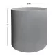 ΤΡΑΠΕΖΙ ΒΟΗΘΗΤΙΚΟ FIBER CEMENT ΣΤΡΟΓΓΥΛΟ KYOKO HM6592.01 ΓΚΡΙ Φ40x43Υεκ.