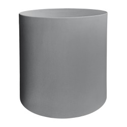 ΤΡΑΠΕΖΙ ΒΟΗΘΗΤΙΚΟ FIBER CEMENT ΣΤΡΟΓΓΥΛΟ KYOKO HM6592.01 ΓΚΡΙ Φ40x43Υεκ.