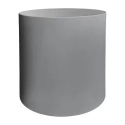 ΤΡΑΠΕΖΙ ΒΟΗΘΗΤΙΚΟ FIBER CEMENT ΣΤΡΟΓΓΥΛΟ KYOKO HM6592.01 ΓΚΡΙ Φ40x43Υεκ.