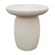 ΤΡΑΠΕΖΙ ΜΕΣΗΣ ΣΤΡΟΓΓΥΛΟ HIKARI HM6593.02 ΜΠΕΖ FIBER CEMENT Φ46x48Υεκ.