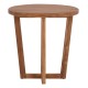 ΤΡΑΠΕΖΙ ΜΕΣΗΣ ΣΤΡΟΓΓΥΛΟ KOLIN HM6650 ΞΥΛΟ TEAK ΦΥΣΙΚΟ Φ65x65Υεκ.
