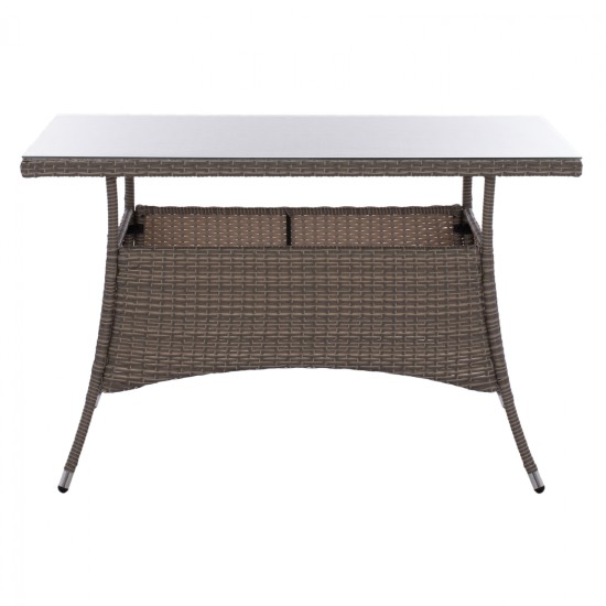ΤΡΑΠΕΖΙ ΜΕΤΑΛΛΙΚΟ MILITARY RATTAN ΓΚΡΙ HM5141.31 120x70x75Υ εκ. ΤΡΑΠΕΖΙ ΜΕΤΑΛΛΙΚΟ MILITARY RATTAN ΓΚΡΙ HM5141.31 120x70x75Υ εκ.