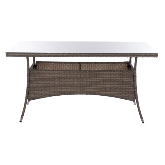 ΤΡΑΠΕΖΙ ΜΕΤΑΛΛΙΚΟ MINSK RATTAN ΓΚΡΙ HM5507.01 150x90x75Υ εκ. ΤΡΑΠΕΖΙ ΜΕΤΑΛΛΙΚΟ MINSK RATTAN ΓΚΡΙ HM5507.01 150x90x75Υ εκ.