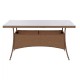 ΤΡΑΠΕΖΙ ΜΕΤΑΛΛΙΚΟ MINSK RATTAN ΜΠΕΖ ΚΑΦΕ HM5507.02 150x90x75 εκ. ΤΡΑΠΕΖΙ ΜΕΤΑΛΛΙΚΟ MINSK RATTAN ΜΠΕΖ ΚΑΦΕ HM5507.02 150x90x75 εκ.