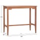ΤΡΑΠΕΖΙ ΜΠΑΡ CRANSTON HM18111 ΞΥΛΟ ΤΕΑΚ--ΦΥΣΙΚΟ ΧΡΩΜΑ 120x60x105Υεκ.