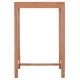 ΤΡΑΠΕΖΙ ΜΠΑΡ ΤΕΤΡΑΓΩΝΟ PRESSCOT HM18113 ΞΥΛΟ TEAK ΣΕ ΦΥΣΙΚΟ 70x70x105Υεκ.