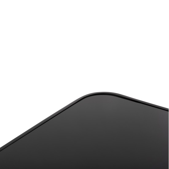 ΤΡΑΠΕΖΙ ΜΠΑΡ ΤΕΤΡΑΓΩΝΟ FIGGY HM6066.03 ΜΕΤΑΛΛΙΚΟ ΜΑΥΡΟ-ΓΥΑΛΙ ΑΣΦΑΛΕΙΑΣ 60x60x100Υεκ