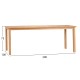 ΤΡΑΠΕΖΙ ΟΡΘΟΓΩΝΙΟ FINTO HM6616 ΞΥΛΟ TEAK--ΦΥΣΙΚΟ 200x100x75Υεκ.