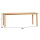 ΤΡΑΠΕΖΙ ΟΡΘΟΓΩΝΙΟ FINTO HM6616 ΞΥΛΟ TEAK--ΦΥΣΙΚΟ 200x100x75Υεκ.