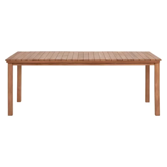 ΤΡΑΠΕΖΙ ΟΡΘΟΓΩΝΙΟ FINTO HM6616 ΞΥΛΟ TEAK--ΦΥΣΙΚΟ 200x100x75Υεκ.