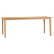 ΤΡΑΠΕΖΙ ΟΡΘΟΓΩΝΙΟ FINTO HM6616 ΞΥΛΟ TEAK--ΦΥΣΙΚΟ 200x100x75Υεκ.