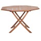 ΤΡΑΠΕΖΙ ΠΟΛΥΓΩΝΟ ΠΤΥΣΣΟΜΕΝΟ KARLIN HM6618 ΞΥΛΟ TEAK ΣΕ ΦΥΣΙΚΟ ΧΡΩΜΑ 120x120x75Yεκ.