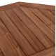 ΤΡΑΠΕΖΙ ΠΟΛΥΓΩΝΟ ΠΤΥΣΣΟΜΕΝΟ KARLIN HM6618 ΞΥΛΟ TEAK ΣΕ ΦΥΣΙΚΟ ΧΡΩΜΑ 120x120x75Yεκ.