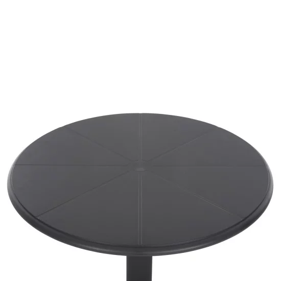 ΤΡΑΠΕΖΙ ΠΟΛΥΠΡΟΠΥΛΕΝΙΟΥ ΣΤΡΟΓΓΥΛΟ TERRIN HM6124.16 ΚΟΚΚΙΝΟ Φ61x77Υεκ.