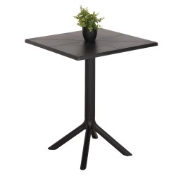 ΤΡΑΠΕΖΙ ΠΟΛΥΠΡΟΠΥΛΕΝΙΟΥ ΤΕΤΡΑΓΩΝΟ TERRIN HM6125.13 ΚΑΦΕ 60x60x75Υεκ.