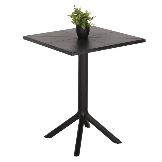 ΤΡΑΠΕΖΙ ΠΟΛΥΠΡΟΠΥΛΕΝΙΟΥ ΤΕΤΡΑΓΩΝΟ TERRIN HM6125.16 ΚΟΚΚΙΝΟ 60,5x60,5x76,5Υεκ.