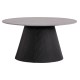 ΤΡΑΠΕΖΙ ΣΑΛΟΝΙΟΥ DUNCAN HM18022.01 ΚΕΡΑΜΙΚΟ TOP-MDF ΒΑΣΗ-ΜΑΥΡΟ Φ80x41Υεκ.