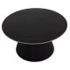 ΤΡΑΠΕΖΙ ΣΑΛΟΝΙΟΥ DUNCAN HM18022.01 ΚΕΡΑΜΙΚΟ TOP-MDF ΒΑΣΗ-ΜΑΥΡΟ Φ80x41Υεκ.
