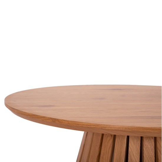 ΤΡΑΠΕΖΙ ΣΑΛΟΝΙΟΥ TALBERT HM18024 MDF ΣΕ ΑΝΟΙΧΤΟ ΦΥΣΙΚΟ ΞΥΛΟΥ Φ80x40,5Υεκ.