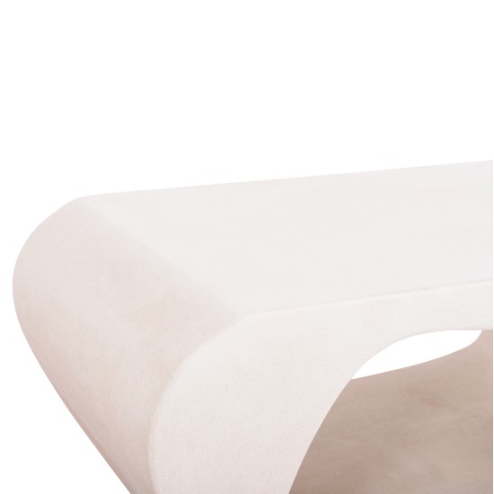 ΤΡΑΠΕΖΙ ΣΑΛΟΝΙΟΥ ΣΕΙΡΑ SANTORINI HM18071 MDF ΣΕ ΥΠΟΛΕΥΚΟ ΧΡΩΜΑ 100x60x45Υεκ.