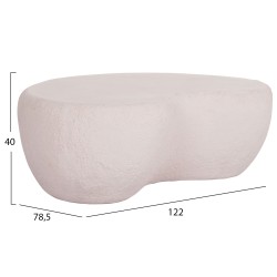 ΤΡΑΠΕΖΙ ΣΑΛΟΝΙΟΥ GERSON HM18151.02L FIBER CEMENT ΣΕ ΛΕΥΚΟ--122x78,5x40Υεκ.