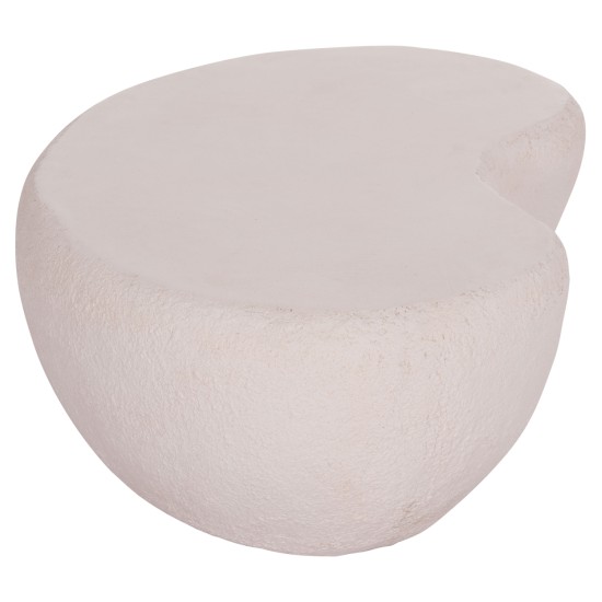 ΤΡΑΠΕΖΙ ΣΑΛΟΝΙΟΥ GERSON HM18151.02L FIBER CEMENT ΣΕ ΛΕΥΚΟ--122x78,5x40Υεκ.