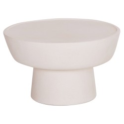 ΤΡΑΠΕΖΙ ΣΑΛΟΝΙΟΥ PIRSON HM18155.02 FIBER CEMENT ΣΕ ΛΕΥΚΟ--Φ60x36Υεκ.