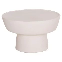 ΤΡΑΠΕΖΙ ΣΑΛΟΝΙΟΥ PIRSON HM18155.02 FIBER CEMENT ΣΕ ΛΕΥΚΟ--Φ60x36Υεκ.