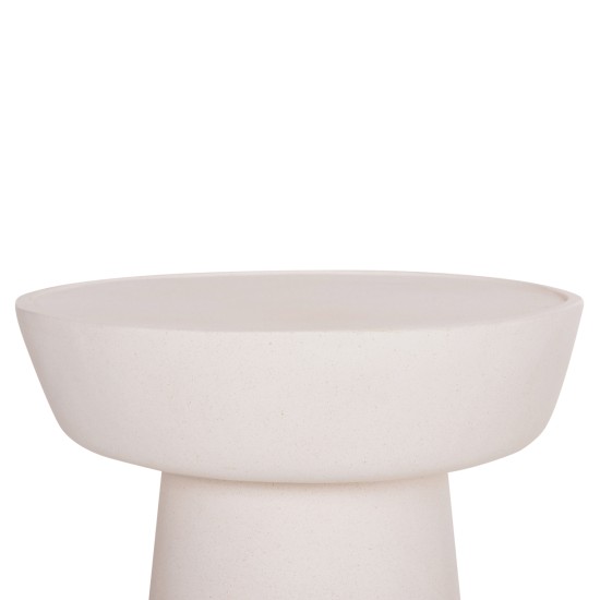 ΤΡΑΠΕΖΙ ΣΑΛΟΝΙΟΥ PIRSON HM18155.02 FIBER CEMENT ΣΕ ΛΕΥΚΟ--Φ60x36Υεκ.