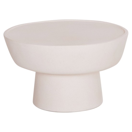 ΤΡΑΠΕΖΙ ΣΑΛΟΝΙΟΥ PIRSON HM18155.02 FIBER CEMENT ΣΕ ΛΕΥΚΟ--Φ60x36Υεκ.