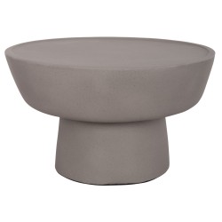 ΤΡΑΠΕΖΙ ΣΑΛΟΝΙΟΥ PIRSON HM18155.03 FIBER CEMENT ΣΕ ΓΚΡΙ--Φ60x36Υεκ.