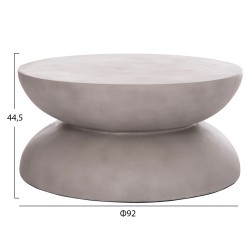 ΤΡΑΠΕΖΙ ΣΑΛΟΝΙΟΥ ANNA HM18158.03 FIBER CEMENT ΣΕ ΓΚΡΙ--Φ92x44.5Υεκ