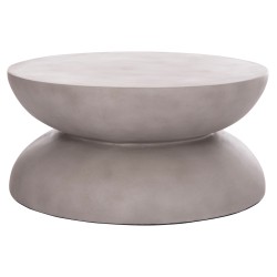 ΤΡΑΠΕΖΙ ΣΑΛΟΝΙΟΥ ANNA HM18158.03 FIBER CEMENT ΣΕ ΓΚΡΙ--Φ92x44.5Υεκ