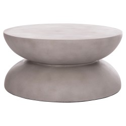 ΤΡΑΠΕΖΙ ΣΑΛΟΝΙΟΥ ANNA HM18158.03 FIBER CEMENT ΣΕ ΓΚΡΙ--Φ92x44.5Υεκ