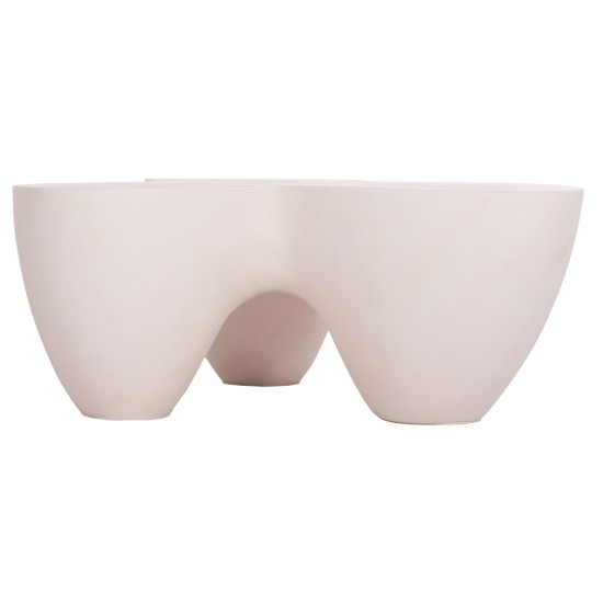 ΤΡΑΠΕΖΙ ΣΑΛΟΝΙΟΥ SALLEN HM18161.02 FIBER CEMENT ΣΕ ΛΕΥΚΟ--108x94x38,5Υεκ.