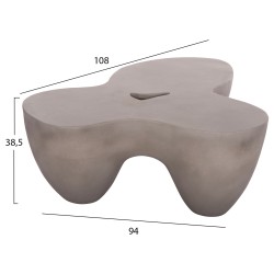 ΤΡΑΠΕΖΙ ΣΑΛΟΝΙΟΥ SALLEN HM18161.03 FIBER CEMENT ΣΕ ΓΚΡΙ--108x94x38,5Υεκ.