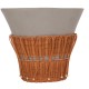 ΤΡΑΠΕΖΙ ΣΑΛΟΝΙΟΥ PERRAL HM18164.03L FIBER CEMENT ΓΚΡΙ-ΦΥΣΙΚΟ RATTAN--Φ55x45Υεκ