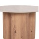 ΤΡΑΠΕΖΙ ΣΑΛΟΝΙΟΥ SILVA HM18443 ΚΕΡΑΜΙΚΟ TOP ΟΨΗ ΤΡΑΒΕΡΤΙΝΑΣ-MDF ΦΥΣΙΚΟ Φ80x45Υεκ.