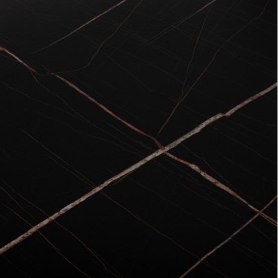 ΤΡΑΠΕΖΙ ΣΑΛΟΝΙΟΥ BRAYLEN HM8942.13 ΤΕΤΡΑΓΩΝΟ ΜΕ ΜΕΛΑΜΙΝΗ ΜΑΥΡΟ ΜΑΡΜΑΡΟ 75x75x43Υεκ.