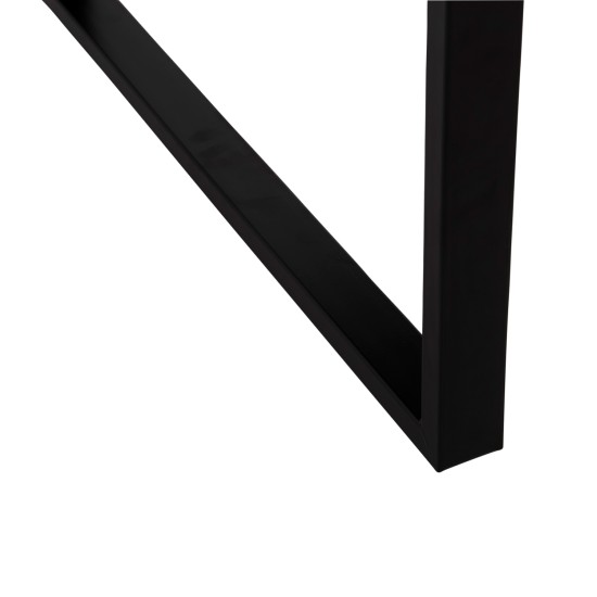 ΤΡΑΠΕΖΙ ΣΑΛΟΝΙΟΥ SHABEN HM9585.01 MDF ΜΑΥΡΟ ΜΑΡΜΑΡΟ-ΜΑΥΡΗ ΜΕΤΑΛΛΙΚΗ ΒΑΣΗ 120x60X46Yεκ.