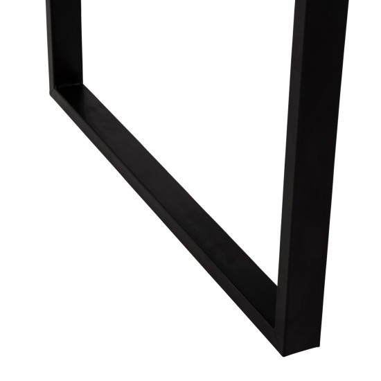 ΤΡΑΠΕΖΙ ΣΑΛΟΝΙΟΥ SHABEN HM9585.02 MDF ΓΚΡΙ ΜΑΡΜΑΡΟ-ΜΑΥΡΗ ΜΕΤΑΛΛΙΚΗ ΒΑΣΗ 120x60X46Yεκ.