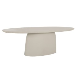 ΤΡΑΠΕΖΙ ΣΑΛΟΝΙΟΥ ΟΒΑΛ BRECCAN HM6594.02 ΜΠΕΖ FIBER CEMENT 130x70x40Υεκ