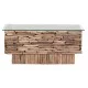 ΤΡΑΠΕΖΙ ΣΑΛΟΝΙΟΥ ΟΡΘΟΓΩΝΙΟ SPARROW HM18366 DRIFTWOOD--ΓΥΑΛΙ 105x45x47Υεκ.