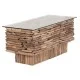 ΤΡΑΠΕΖΙ ΣΑΛΟΝΙΟΥ ΟΡΘΟΓΩΝΙΟ SPARROW HM18366 DRIFTWOOD--ΓΥΑΛΙ 105x45x47Υεκ.
