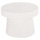 ΤΡΑΠΕΖΙ ΣΑΛΟΝΙΟΥ ΣΤΡΟΓΓΥΛΟ ΣΕΙΡΑ SANTORINI HM18051 MDF ΣΕ ΥΠΟΛΕΥΚΟ ΧΡΩΜΑ Φ60x42,5Υεκ.