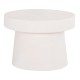 ΤΡΑΠΕΖΙ ΣΑΛΟΝΙΟΥ ΣΤΡΟΓΓΥΛΟ ΣΕΙΡΑ SANTORINI HM18051 MDF ΣΕ ΥΠΟΛΕΥΚΟ ΧΡΩΜΑ Φ60x42,5Υεκ.